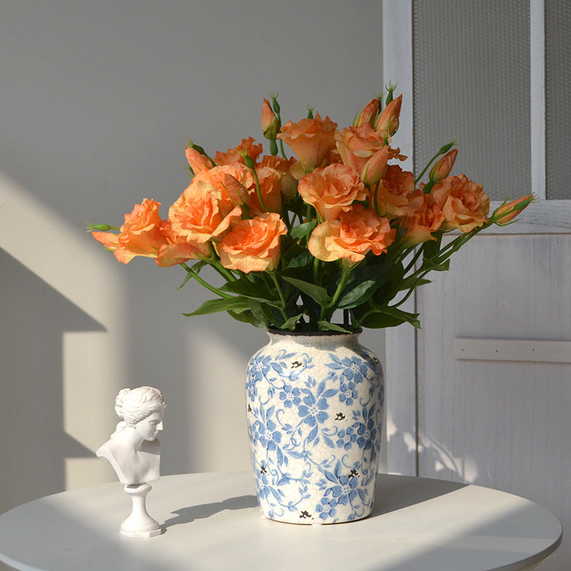 Artificial Flower 3-Headed Lisianthus Bouquet