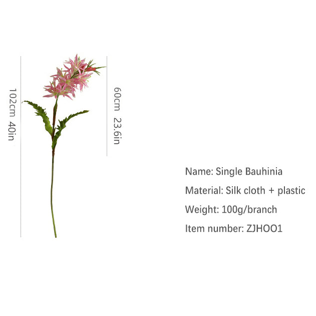 Single Branch Purple Plum Blossom 12pcs - 40in