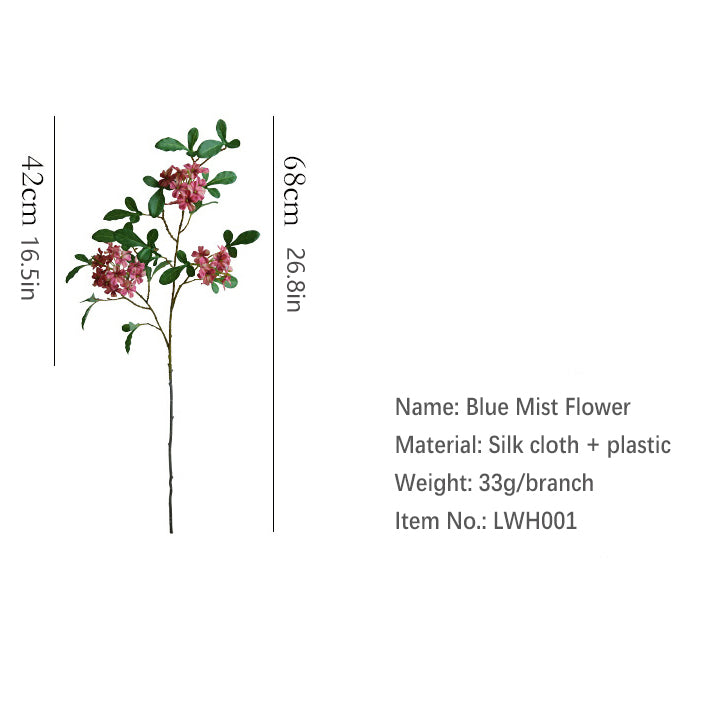 Blue Mist Flower 12pcs - 16.5in