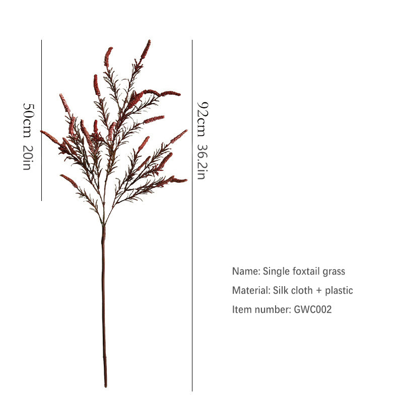 Artificial Dog Tail Grass 12pcs - 36.2in