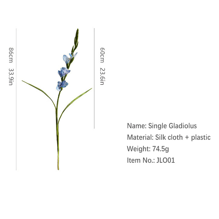 Single Branch Gladiolus 12pcs - 33.9in