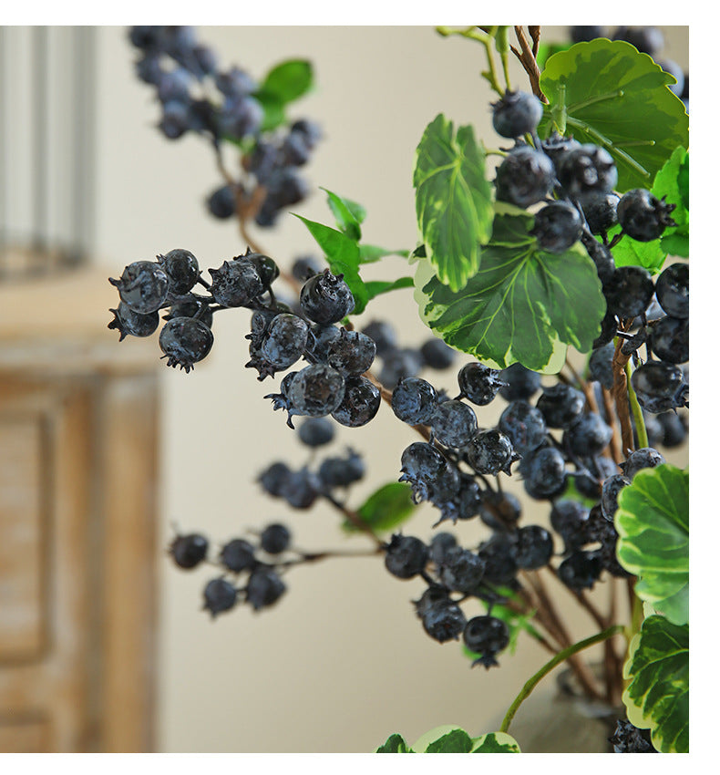 Artificial Blueberry Fruit  Room Decoration Photography Props Artificial Flower
