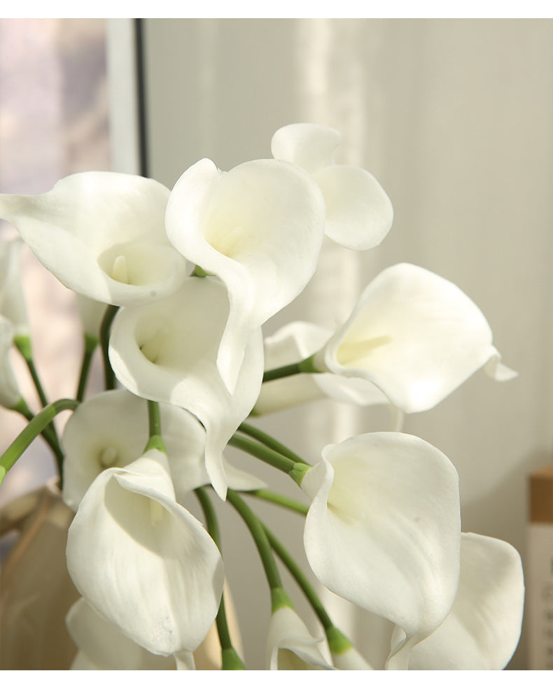 Artificial Flower Single Branch Calla Lily Realistic Fake Flower