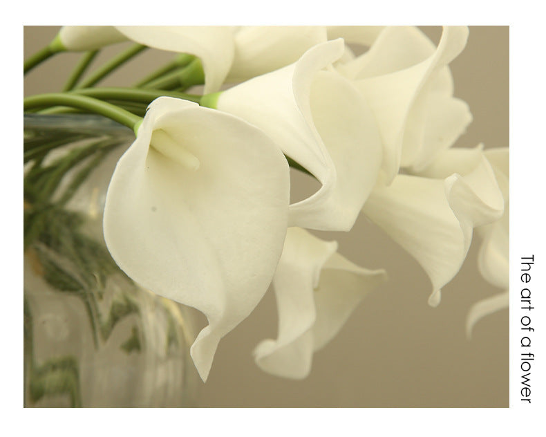 Artificial Flower Single Branch Calla Lily Realistic Fake Flower