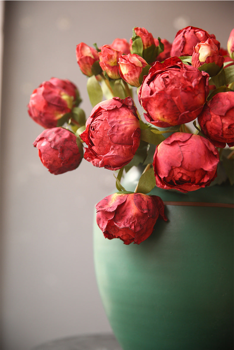 Handwritten Peony Bud Artificial Flower Fake Flower