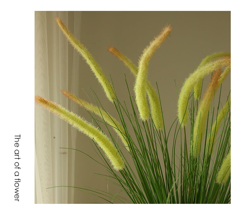 Artificial Flower 5-Headed Dog Tail Grass Bundle Fake Flower Decoration