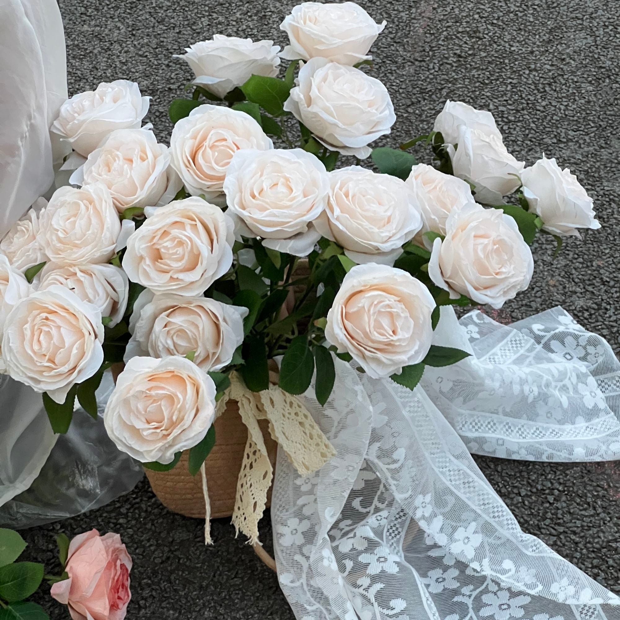 INS Fake Rose Flower Simulation Bouquet DIY Gift Flower Arrangement