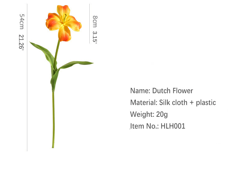 New Open Dutch Tulip Artificial Flower Realistic Touch Moisturizing  Flower Arrangement
