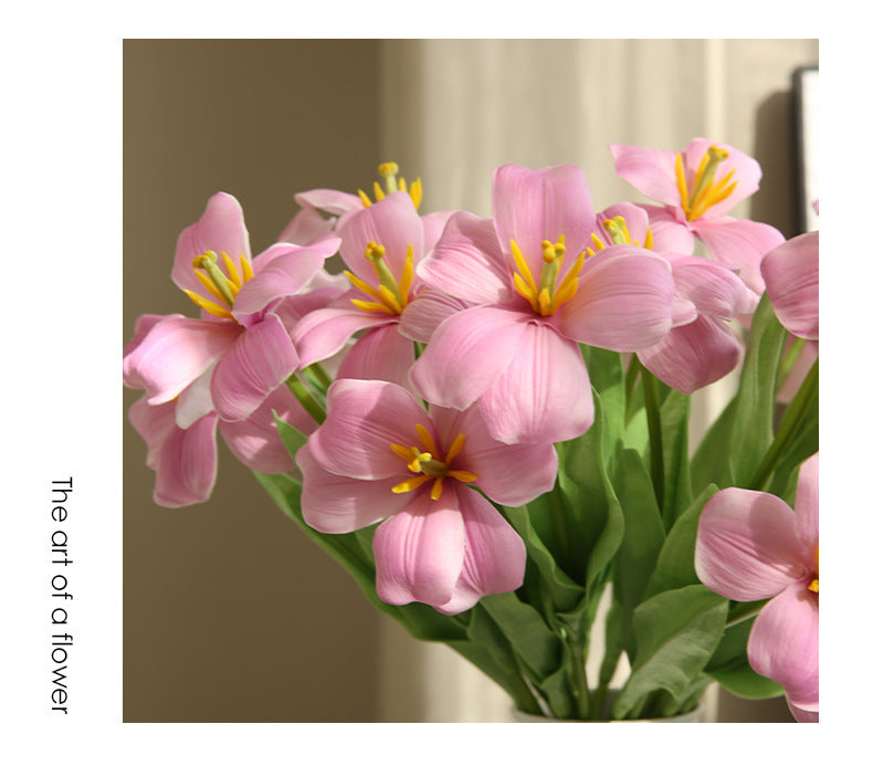 New Open Dutch Tulip Artificial Flower Realistic Touch Moisturizing  Flower Arrangement