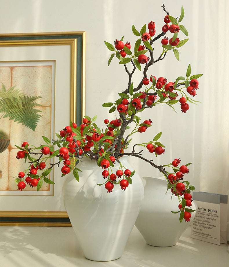 Artificial Hawthorn Fake Flower Fake Fruit Decoration Display