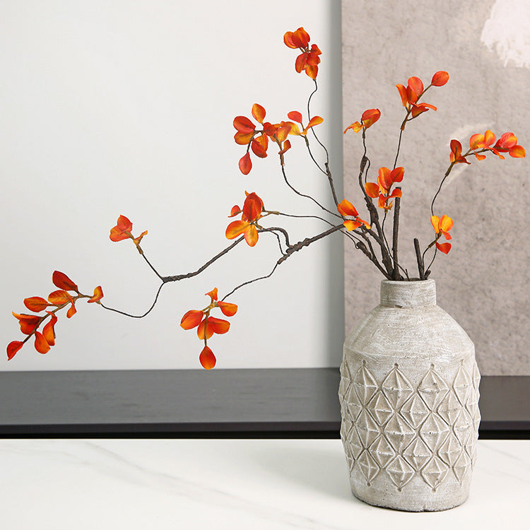 Red Maple Leaf  Artificial Flower  Autumn Artificial Maple Leaf  Artificial Green Plant