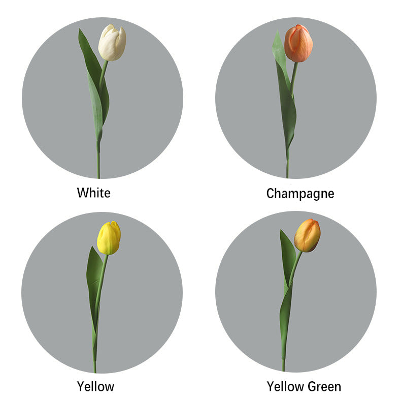 INS Tulip Artificial Flower Mall Dining Table Flower Coffee Table Decorative Flower Fake Flower Photo Prop