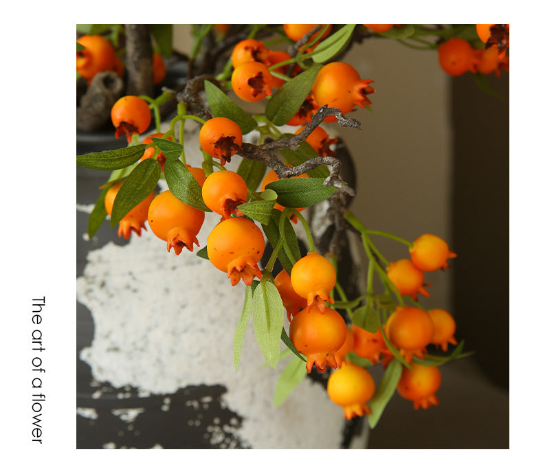 Artificial Hawthorn Fake Flower Fake Fruit Decoration Display