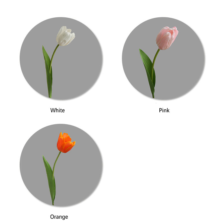 Artificial Flower Single Stem Realistic Tulip Home Decor  Artificial Flower Arrangement