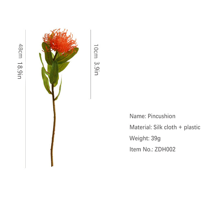 Needle Cushion Flower 12pcs - 18.9in