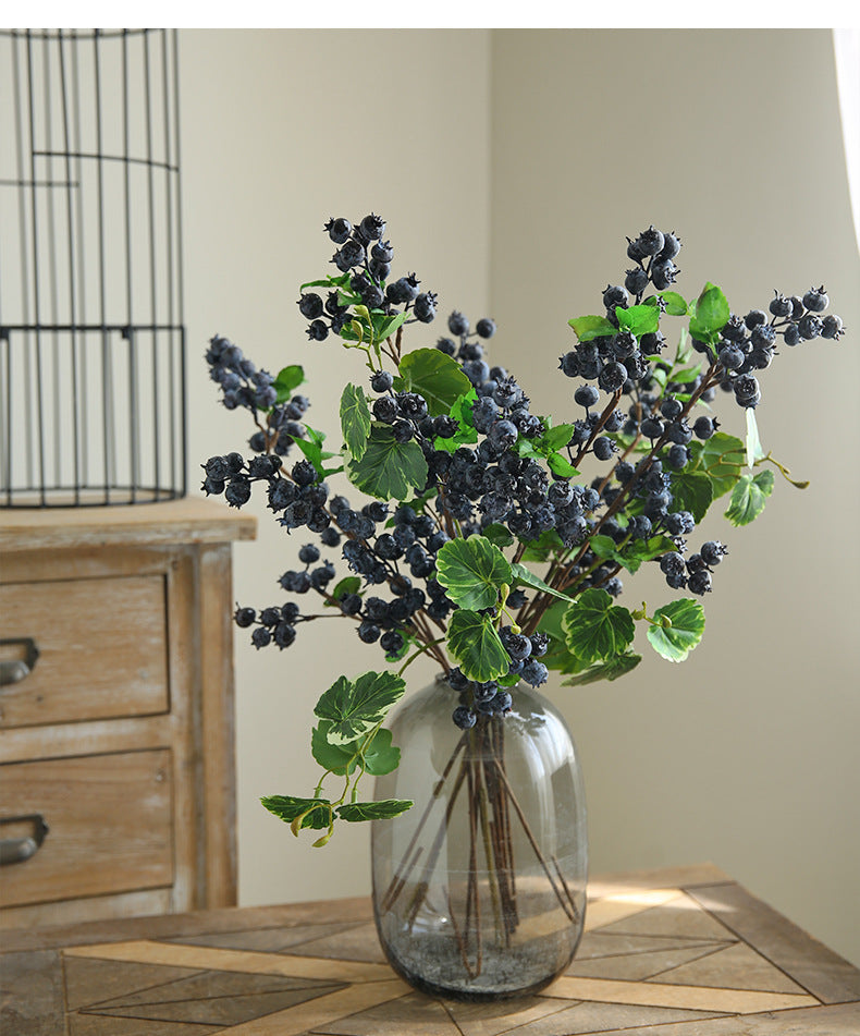 Artificial Blueberry Fruit  Room Decoration Photography Props Artificial Flower