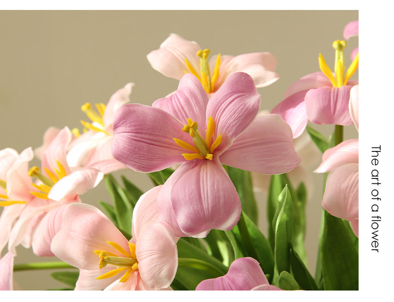 New Open Dutch Tulip Artificial Flower Realistic Touch Moisturizing  Flower Arrangement