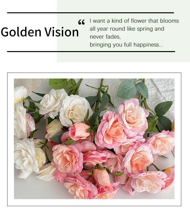 12 Heads Aisha Rose Artificial Flowers Rose Flowers Fake Flowers