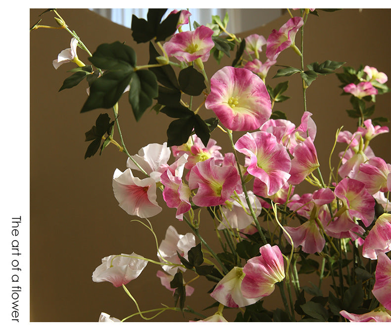 Artificial Flower Realistic Touch Moisturizing Morning Glory