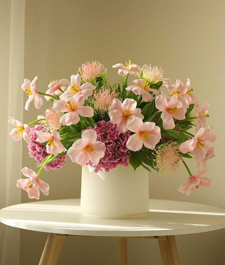 New Open Dutch Tulip Artificial Flower Realistic Touch Moisturizing  Flower Arrangement