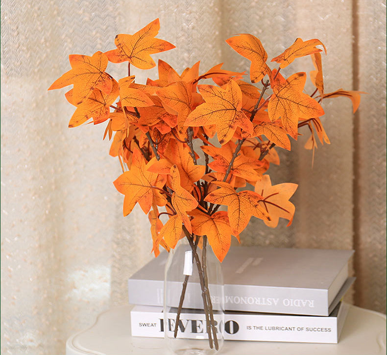 Artificial Maple Leaf 12pcs - 15.75in