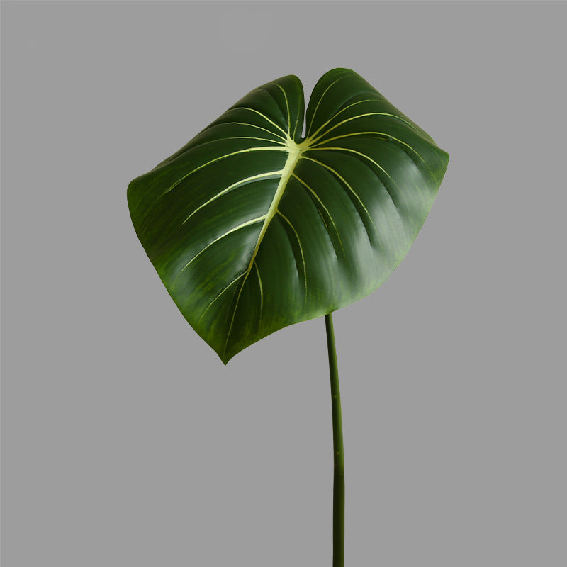 Artificial Green Plant Leaves Philodendron 6pcs - 29.5in