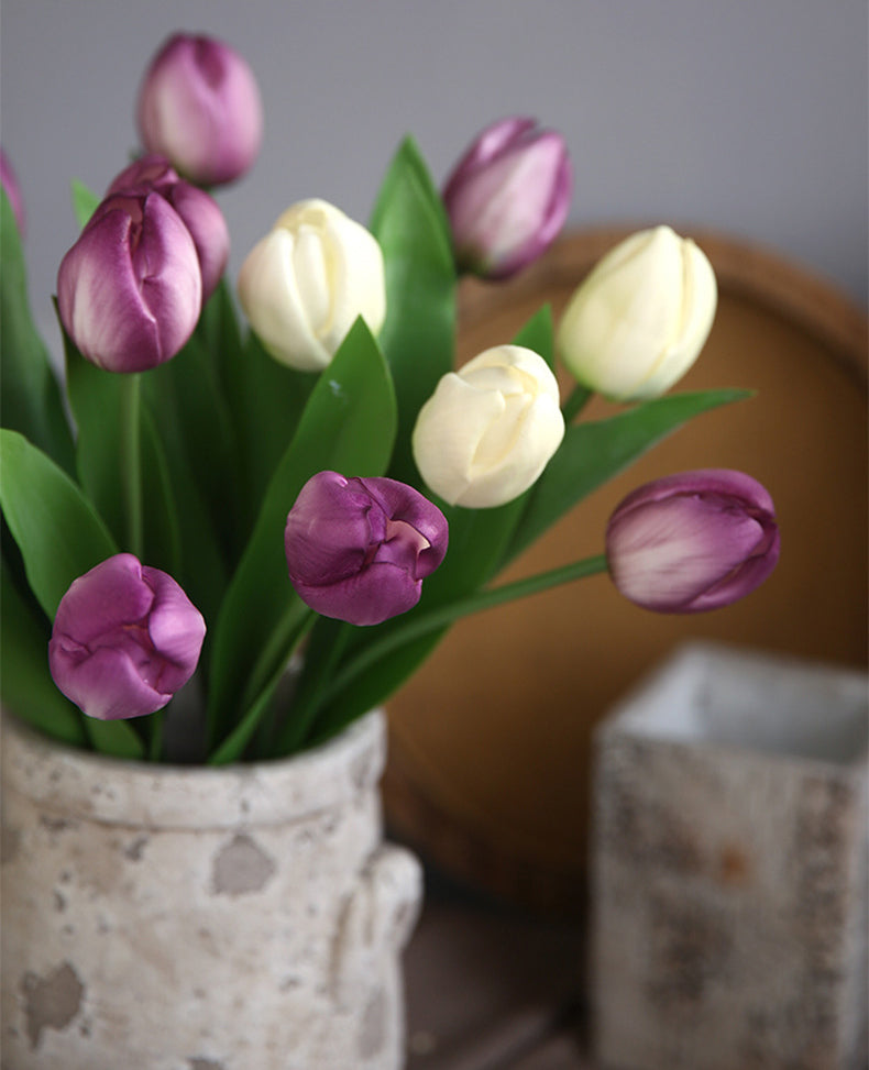 INS Tulip Artificial Flower Mall Dining Table Flower Coffee Table Decorative Flower Fake Flower Photo Prop