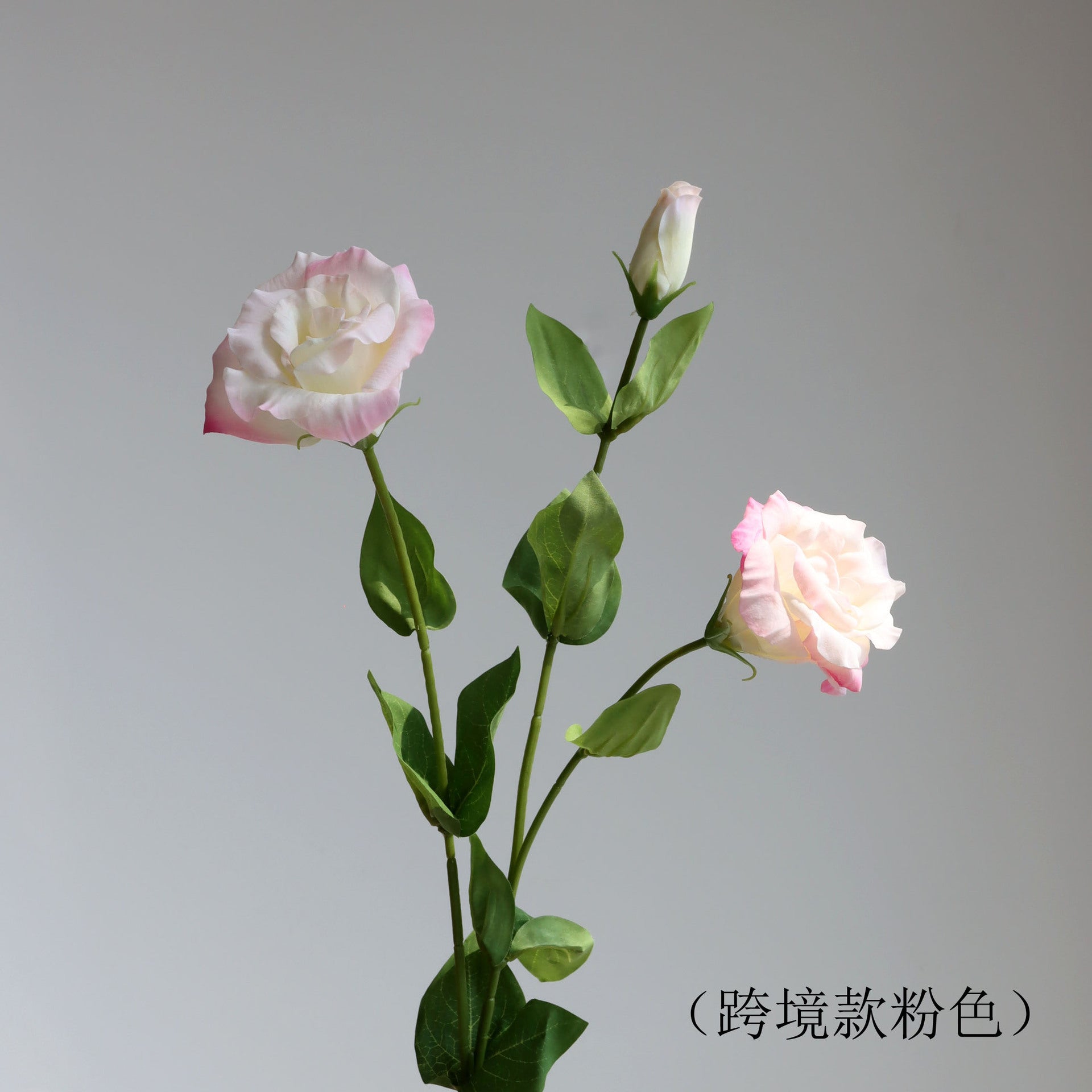 Light Luxury Simulation Single 3 Forks Moist Feeling Eustoma Fake Flowers
