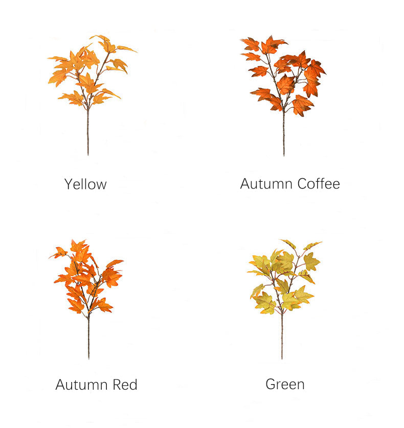 Artificial Maple Leaf 12pcs - 15.75in