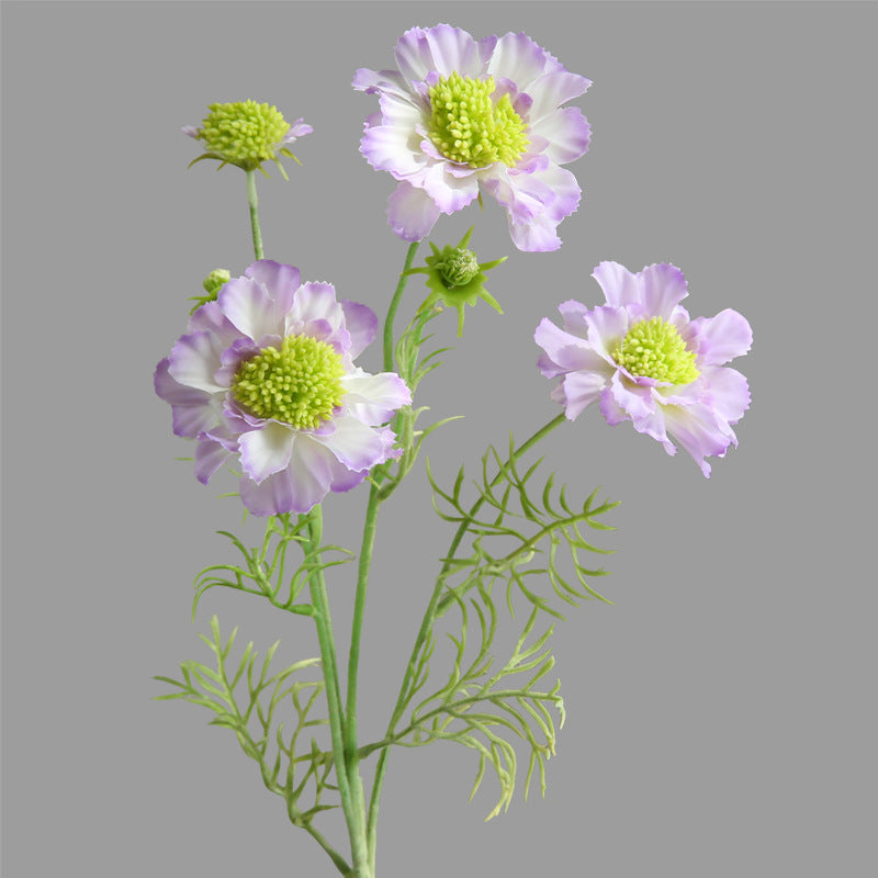 Artificial Flowers Fake Flowers Flocked Blue Potted Flowers