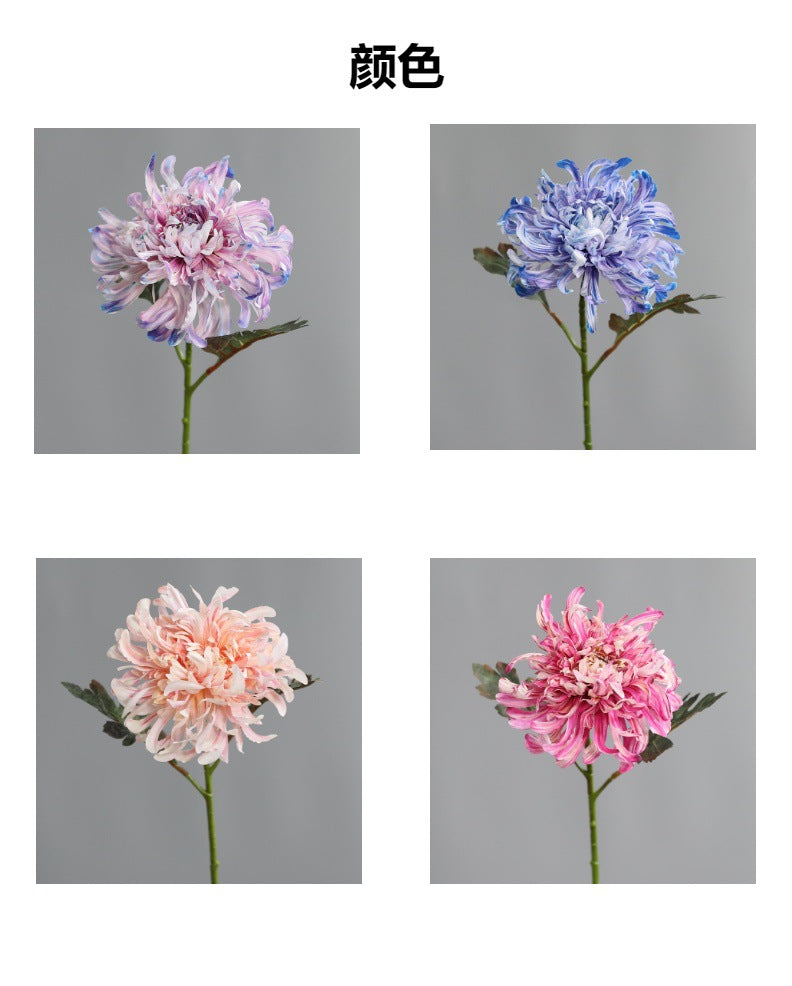 Artificial Chrysanthemum 3D Printed Flower Peony Chrysanthemum Fake Flower
