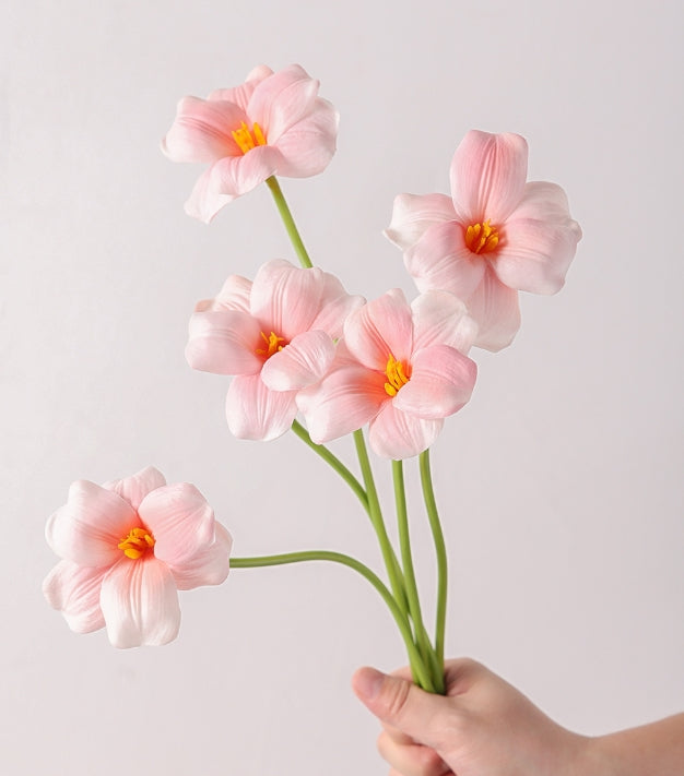 PU Leafless Open Tulip Artificial Flower