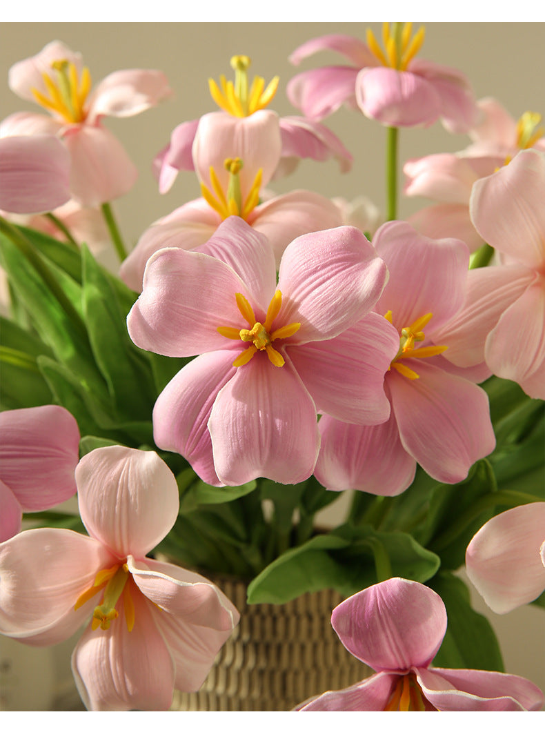 New Open Dutch Tulip Artificial Flower Realistic Touch Moisturizing  Flower Arrangement