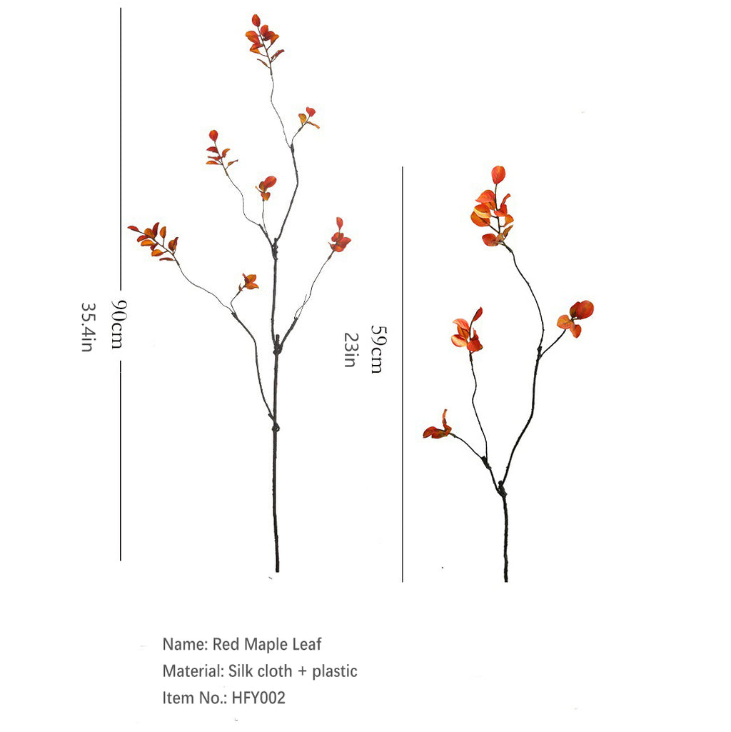 Fall Red Maple Leaf 12pcs - 23in or 35.4in