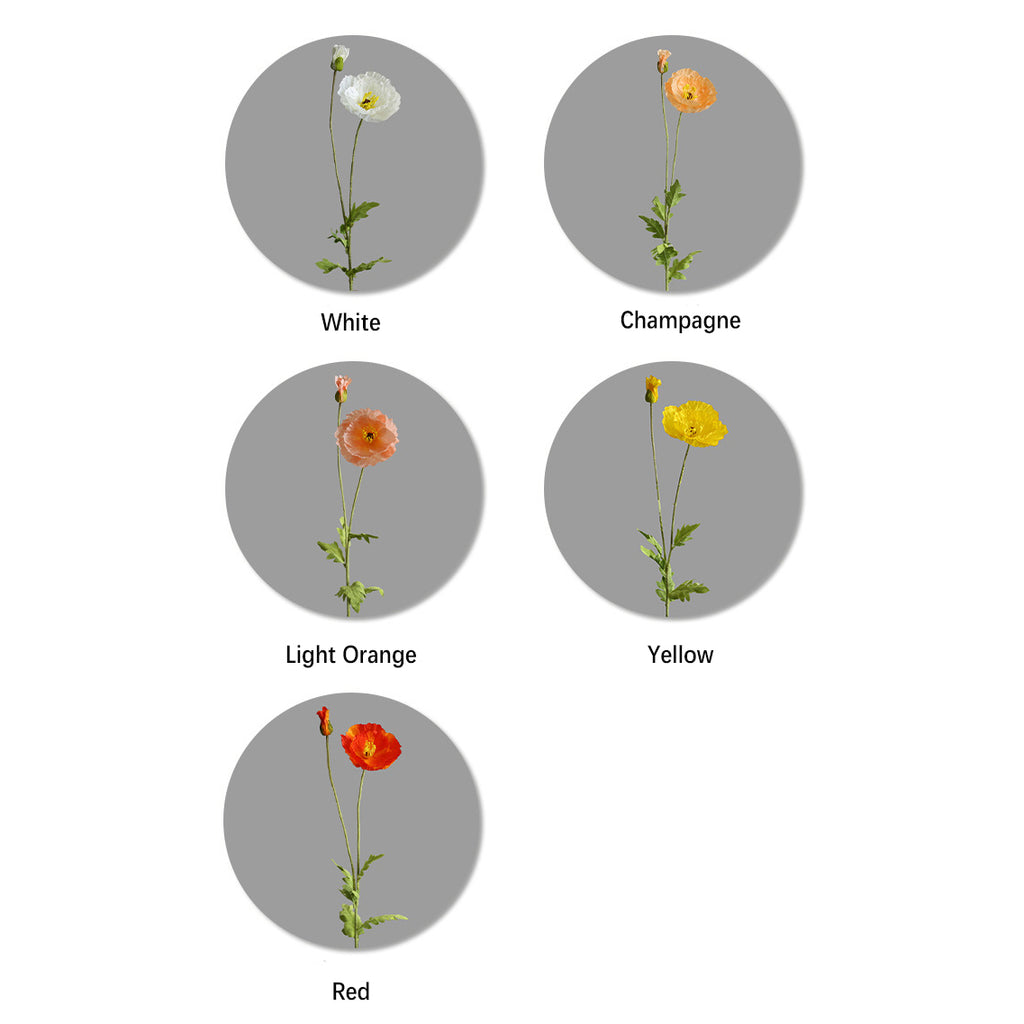 Two-Headed Poppy 12pcs - 42.5in