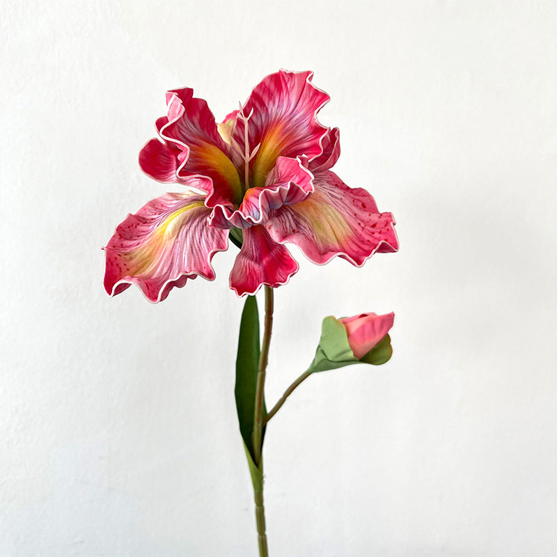 2 Iris Flowers EVA Realistic Touch Artificial Flowers