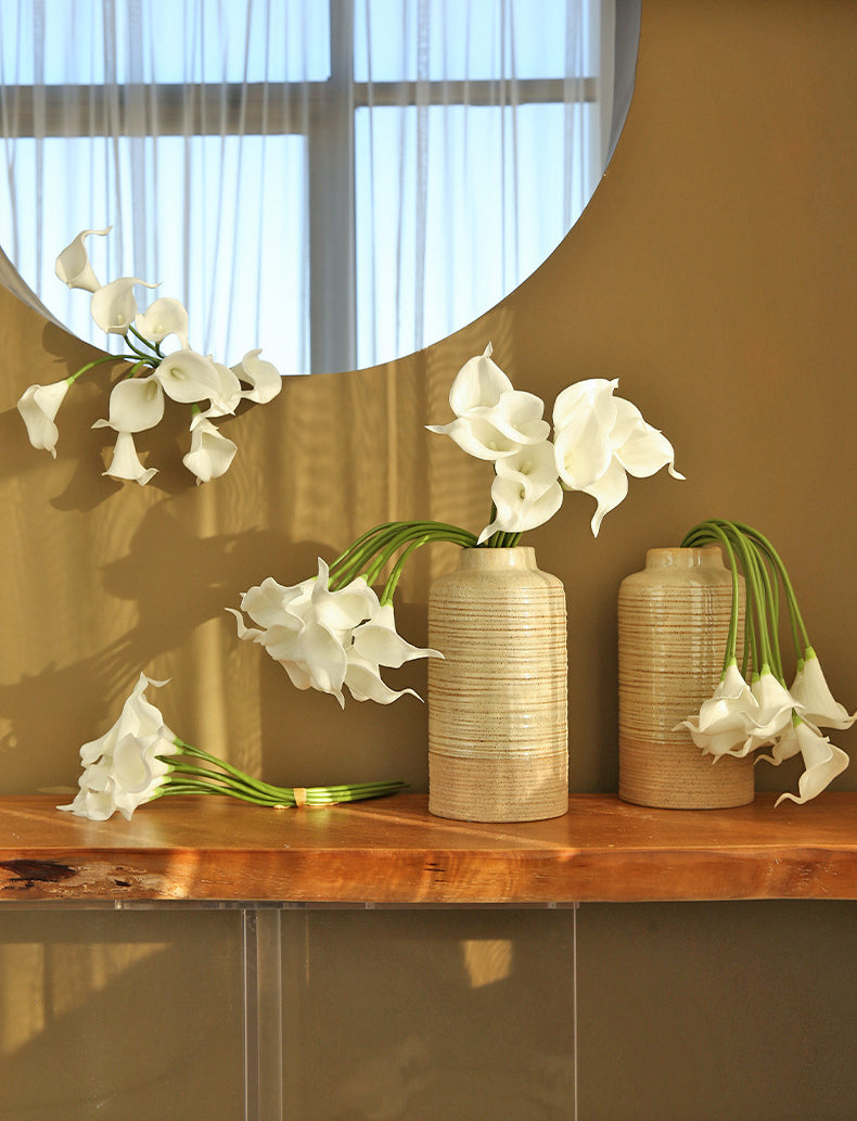 Artificial Flower Single Branch Calla Lily Realistic Fake Flower