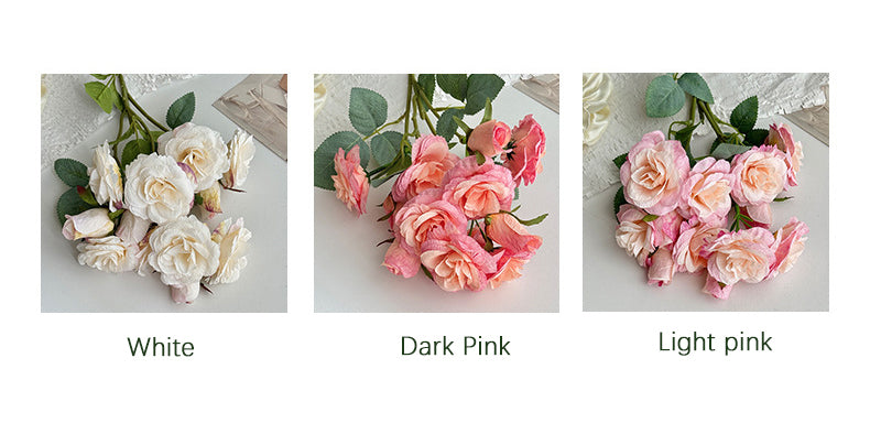 12 Heads Aisha Rose Artificial Flowers Rose Flowers Fake Flowers