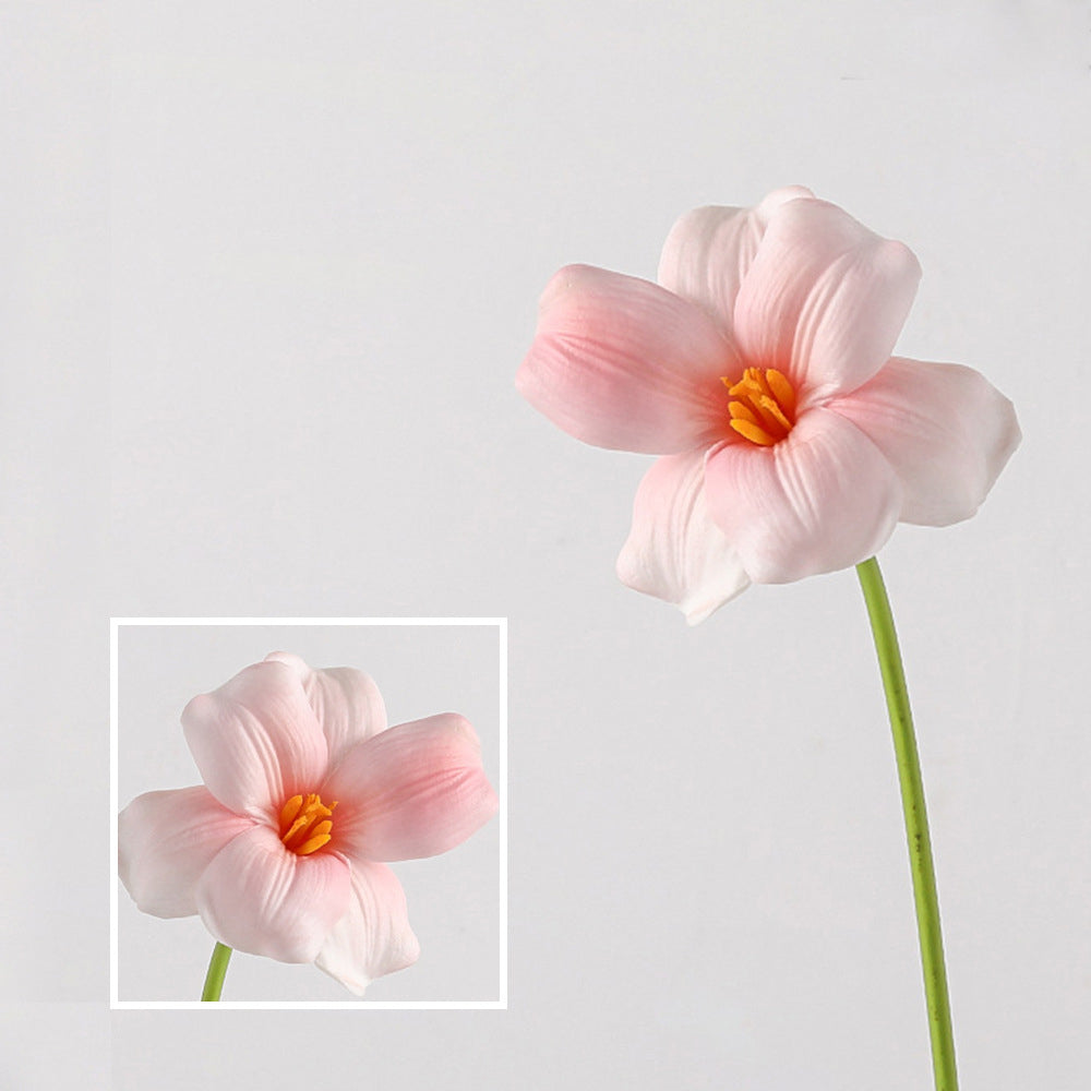PU Leafless Open Tulip Artificial Flower