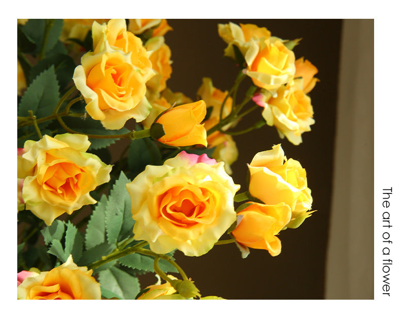 Artificial Rose Flower Arrangement Bouquet Bubble Rose
