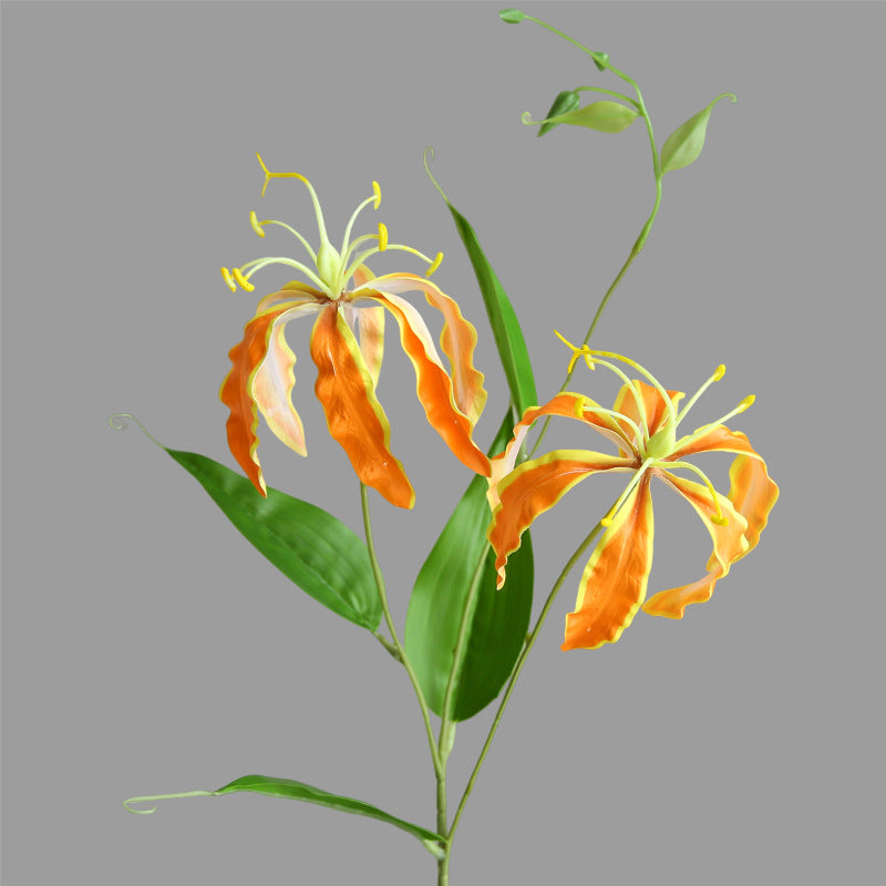 Artificial Flame Lily Flower Home Decoration Ornament Prop Modern Romantic Creative Ornament Fake Flower Floral Decoration