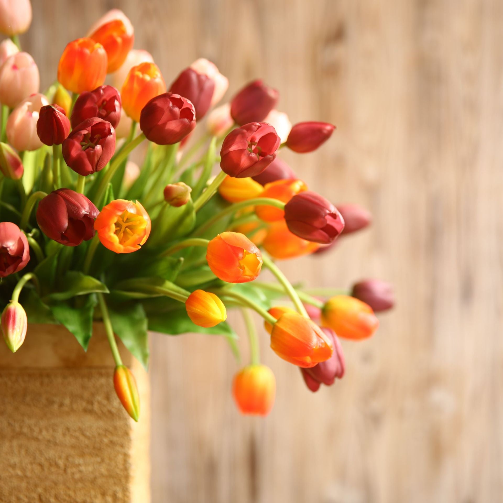 Moisturizing Five-Headed Tulip Bouquet Artificial Flower Decoration Home Decor