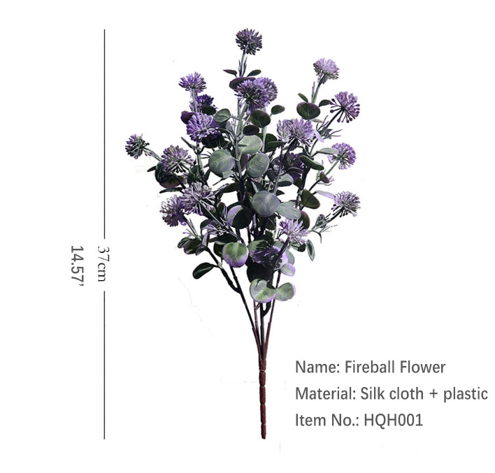 Five-Pronged Fireball Flower Artificial Flower Fake Flower