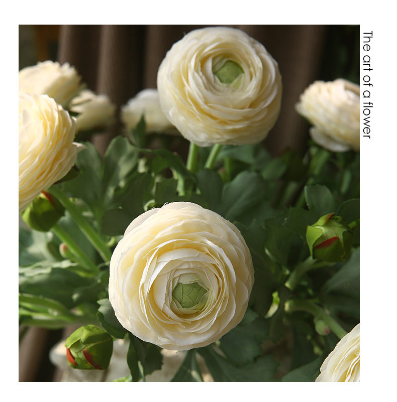 Two-Headed Lotus Peony Artificial Flower Fake Flower Arrangement