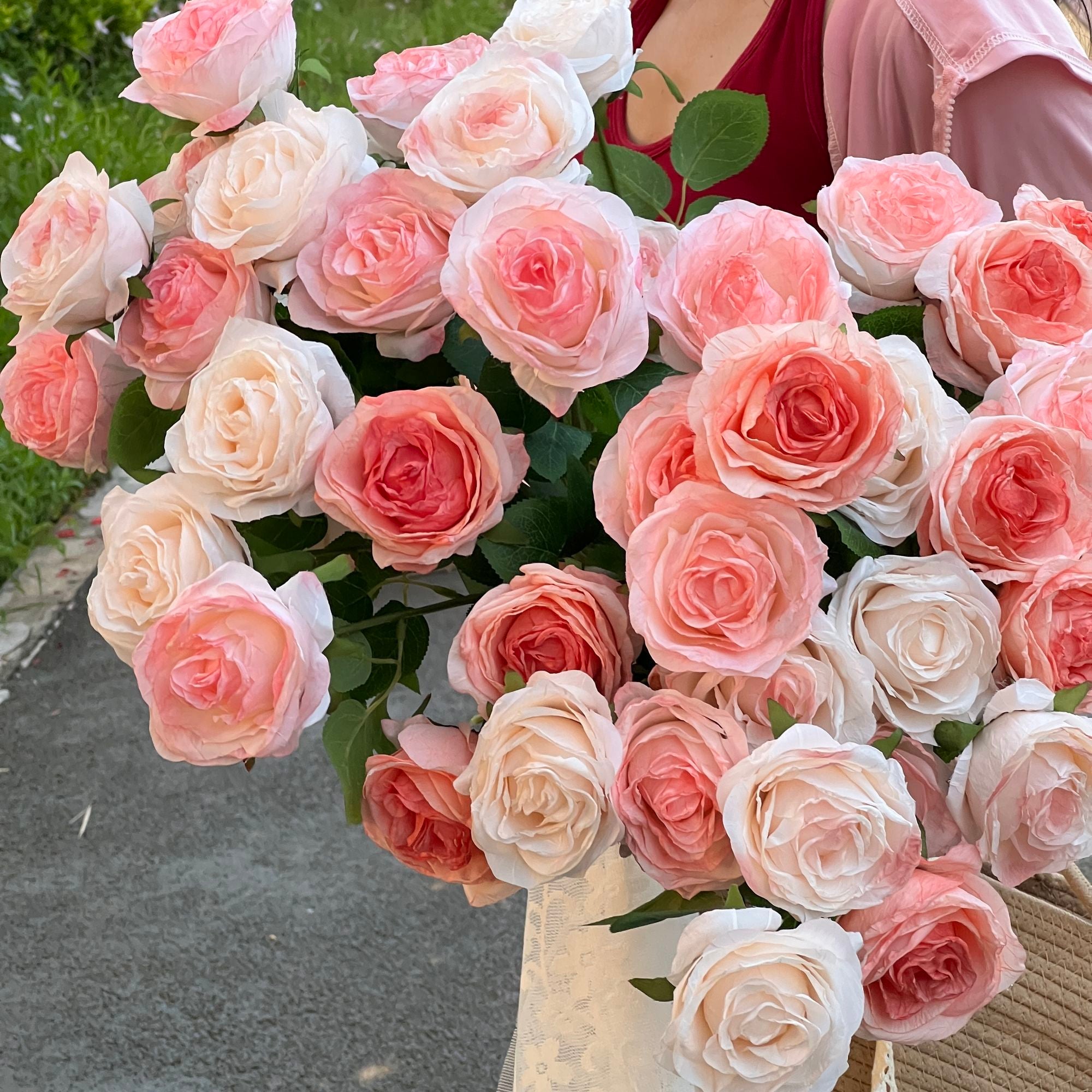 INS Fake Rose Flower Simulation Bouquet DIY Gift Flower Arrangement