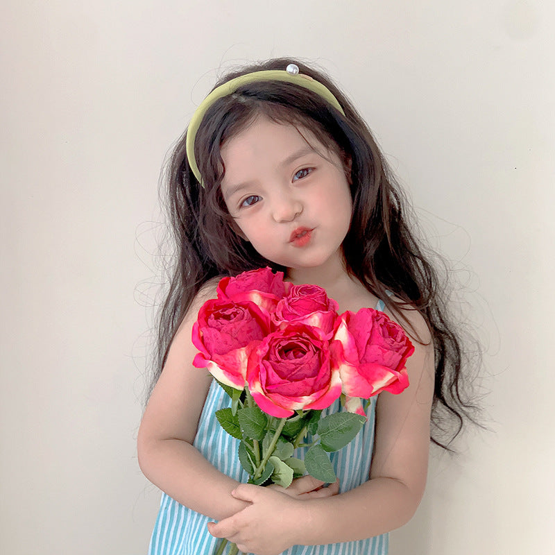 Roasted Rose Flower with Curling Edge 12pcs - 20.5in