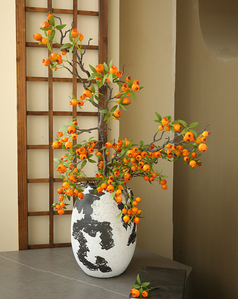 Artificial Hawthorn Fake Flower Fake Fruit Decoration Display