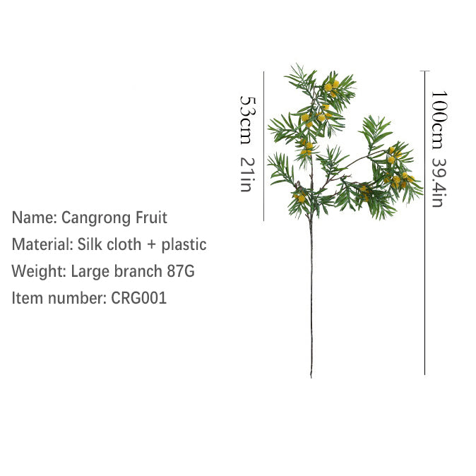 Artificial Pine Cone Fruit 12pcs - 21in