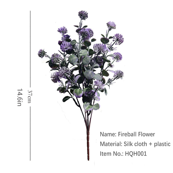 Five-Pronged Fireball Flower 12pcs - 14.6in