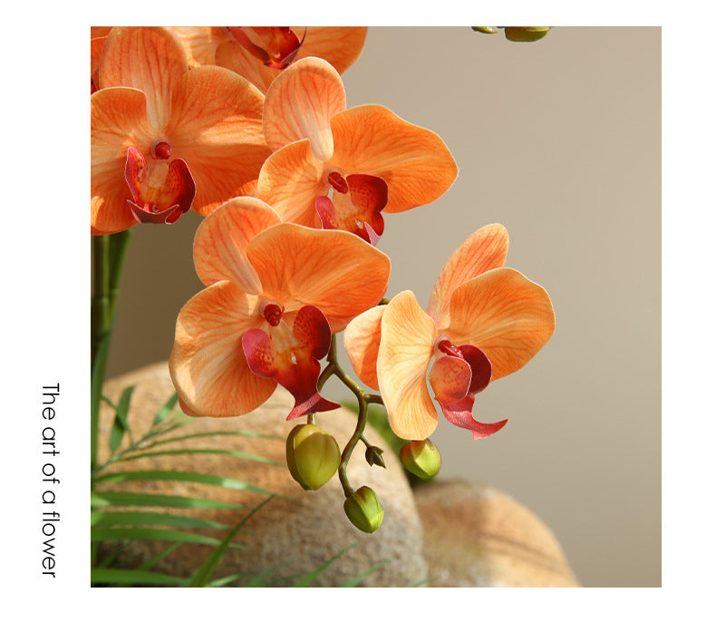Artificial Flower 9-Head Phalaenopsis  Home Decoration Wedding Scenery Display  3D Printing